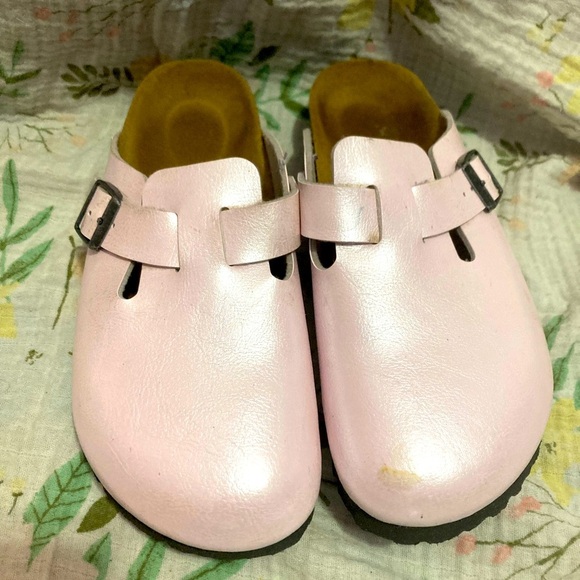 Birkenstock Boston Pearl Pink Clogs Narrow Women’s Size EU 38 US 7/7.5 - Picture 1 of 7